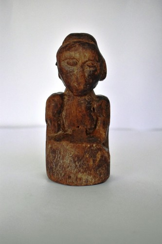 Antique wooden doll figurine - doll,