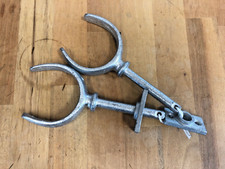 Pair 3/8 Inch Galvanised Rowlocks and Plates Boat Dinghy Yacht Tender Small