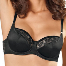 Naturana black gold bra - black, &