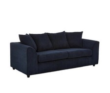 Cord Sofa Jumbo 3 2 Seater Navy