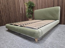 Cookie King Size Bed Frame In Gardening Glove Clever Velvet RRP-£1745
