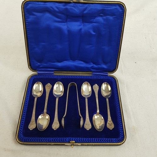 Cased edwardian solid silver - cased,
