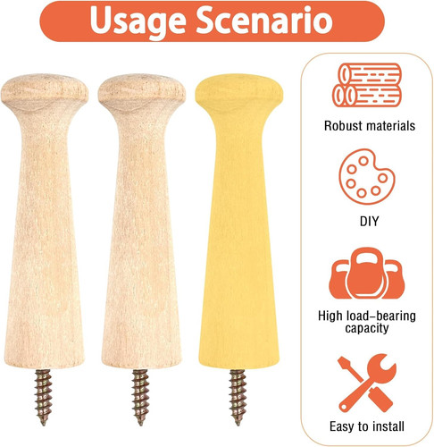 10pcs wooden shaker - 10pcs, peg