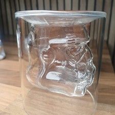Unusual 3D Star Wars Storm Trooper Helmet Inverted Whisky Glass