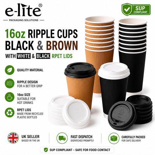 16oz ripple disposable coffee - 16oz,