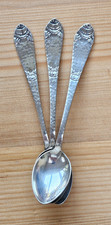 Swedish teaspoons with floral
