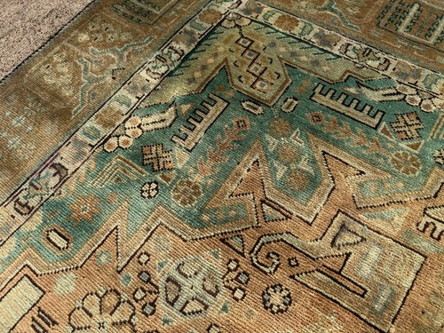 6x9 vintage rug muted handmade - 6x9,
