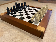 Vintage Chess Set, HUGE 51 x