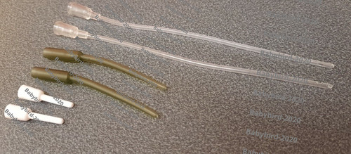 Bird hand feeding crop tubes - hand,