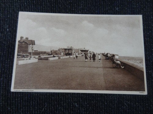 Promenade towyn postcard - towyn,