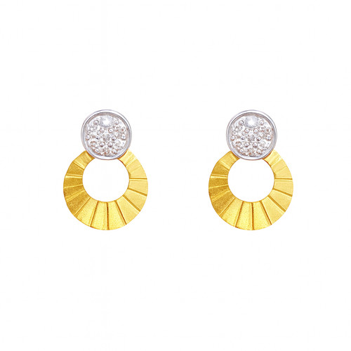 22ct gold circle - circle, drop