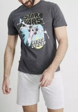 Star Wars Pyjamas Men’s Set Shortie T-shirt Shorts Size M Cotton Blend By TU New