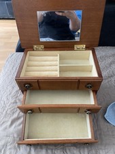 Vintage Jewellery Wooden Box