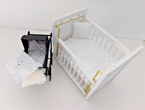 Dolls house 12th cot - house, 1/12th 1