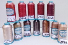 Marathon Embroidery Machine Thread-Polyester 5000M(Red,Orange,Brown,Tan)