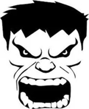 M9 S-Huge Hulk Face Decal