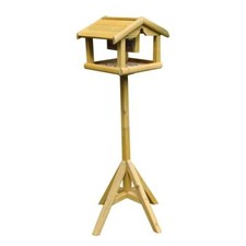 DELUXE WOODEN BIRD TABLE WITH