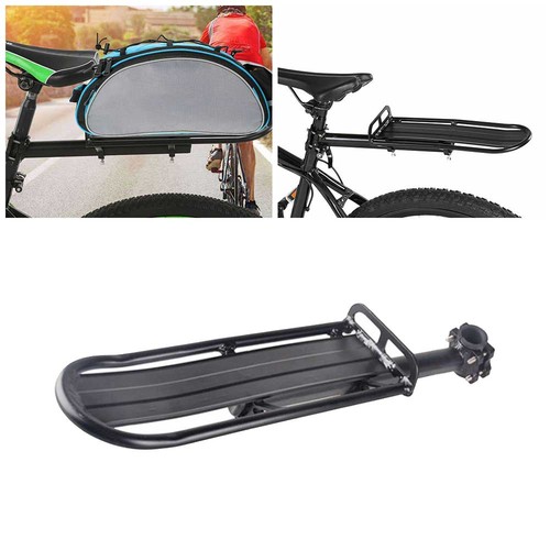 Alu rear bicycle pannier rack - alu,
