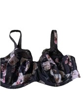 New Without Tags Fantasie Non Padded UnderWired Bra Black Floral 34F