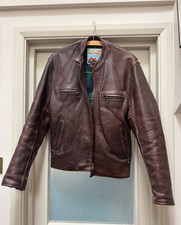 Aero Leather Cafe Racer 40" heavy brown steerhide