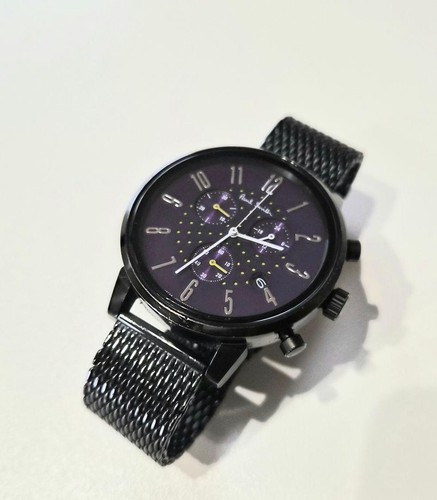 Paul smith black chronograph - black,