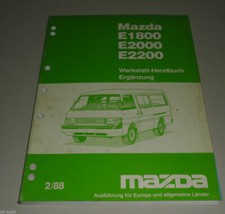 Workshop Manual Mazda E 1800/E