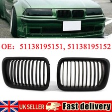 Matte black front kidney - matte,
