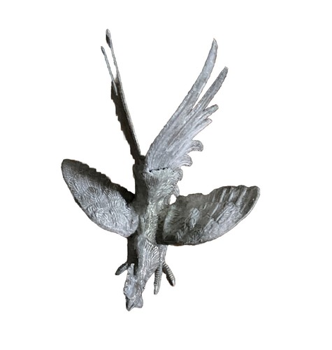 Silver plated fighting cock - plated,