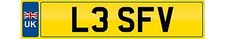 LES LESLEY Private number plate cherished registration personal L3 SFV car reg