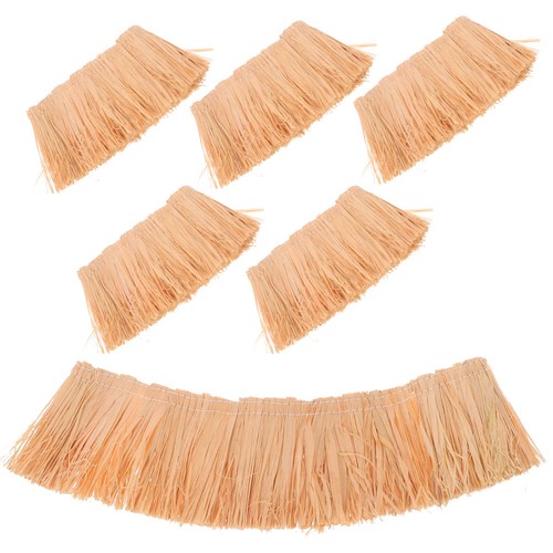 6pcs khaki artificial thatch - 6pcs,