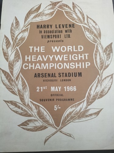 Vintage boxing programme - vintage,