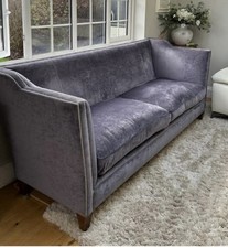 LARGE 4 SEATER PURPLE VELVET
