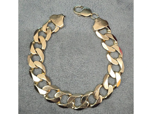 9ct curb yellow gold - curb,