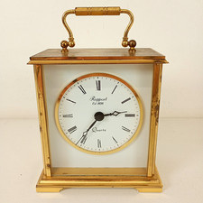 Rapport London Heavy Brass Quartz Battery Carriage Clock Working
