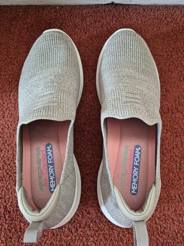 Skechers silver slip - skechers, slip-on