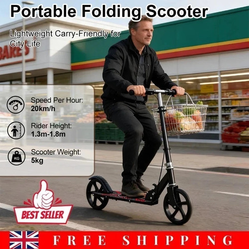 Folding adult scooter big - folding,