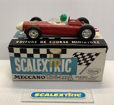 = FRENCH SCALEXTRIC TRI-ANG 1960s FJ C73 PORSCHE F1 (EXCELLENT BOXED) DARK RED