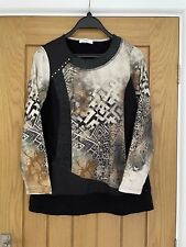 Jorli Long Sleeve Top / Jumper Size 16 18 Contrast Fabrics