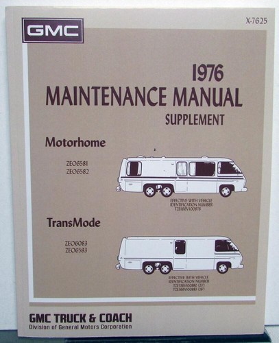 1976 gmc motorhome - motorhome, transmode