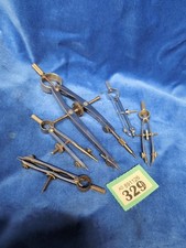 Selection Of 5 Vintage Compasses Precision Draughtsman Science Instruments