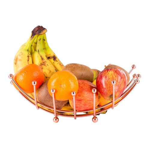 Copper fruit bowl - copper, nest