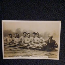 1935 SENIOR SERVICE CIG CARD "SPORTING EVENTS"SERIES 96 NO 27 OXFORD & CAMBRIDGE