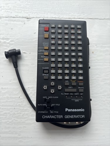 Panasonic character generator - panasonic,