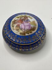 Vintage Limoges Porcelain Blue