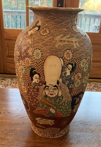 Antique japanese kutani vase - antique,