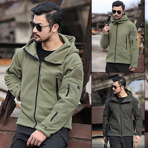 Full zip army hoodie - zip,