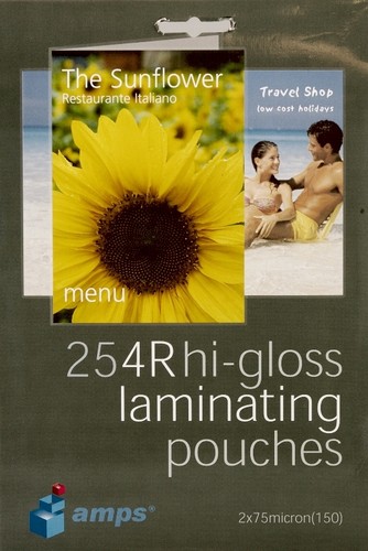 Amps gloss laminating - a6, hi-gloss