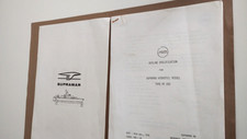 SUPRAMAR HYDROFOIL MT-250 JET BOAT SPECIFICATION PAPERS Original RARE 1970's