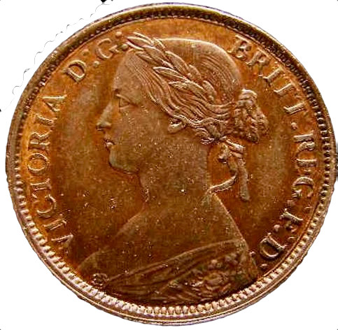 1860 farthing s3958 - farthing, 499