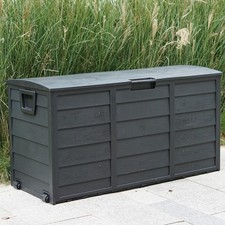 Black 300L Plastic Storage Box